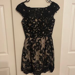 Sherri Hill black and nude dress with sequins, new with tags, size 0.